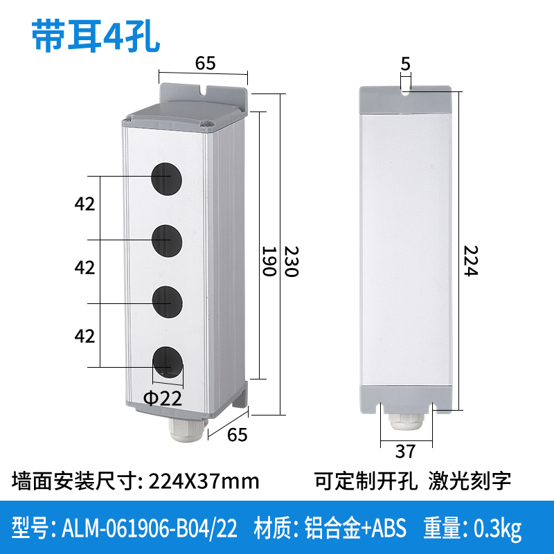 四孔-22mm-ALM-061906-B04/22