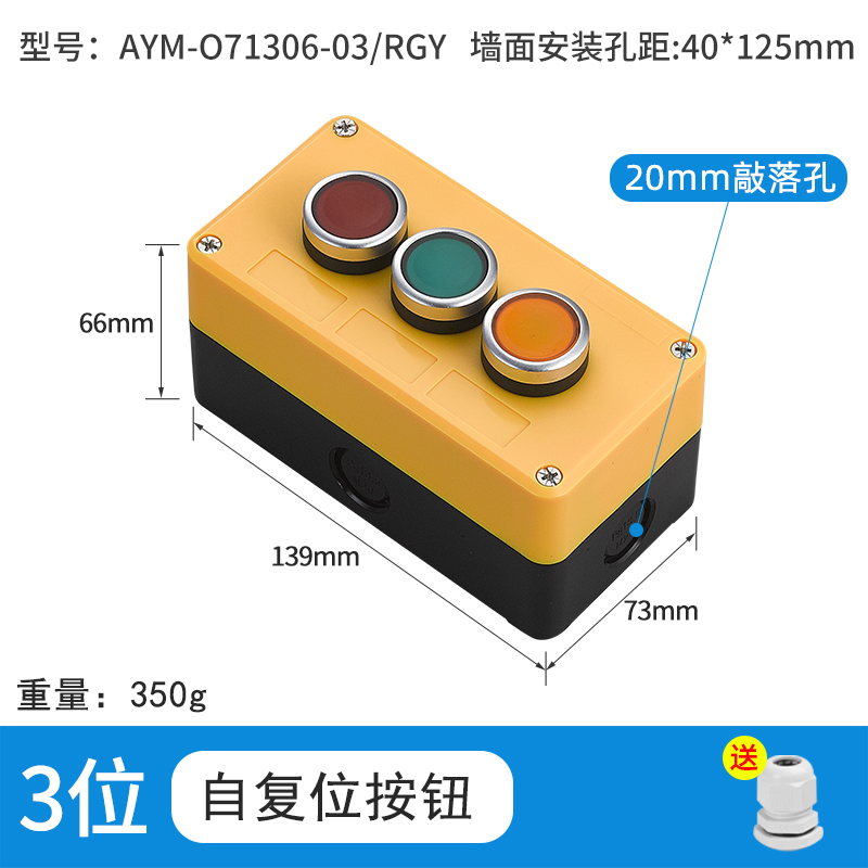 3位自复钮-AYM-071306-03/RGY