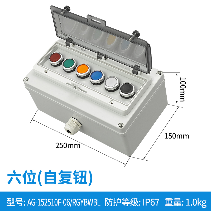 六位(自复钮)-AG-152510F-06/RGYBWBL