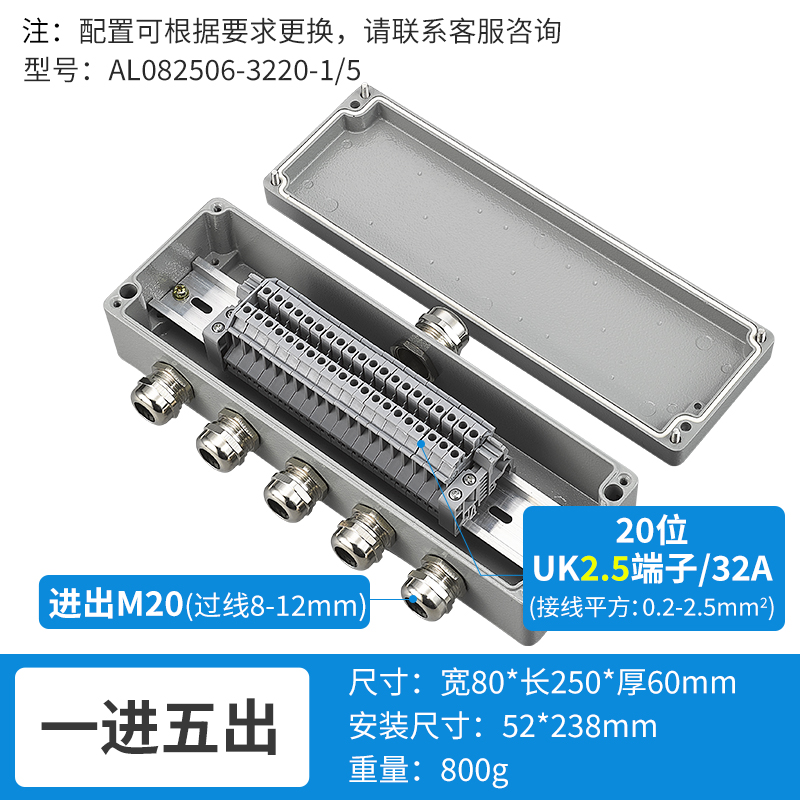 一进五出20位32A-AL082506-3220-1/5