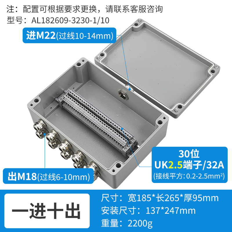 一进十出30位32A-AL182609-3230-1/10