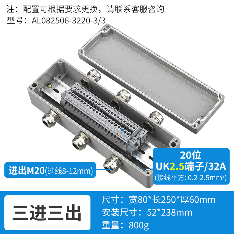 三进三出20位32A-AL082506-3220-3/3