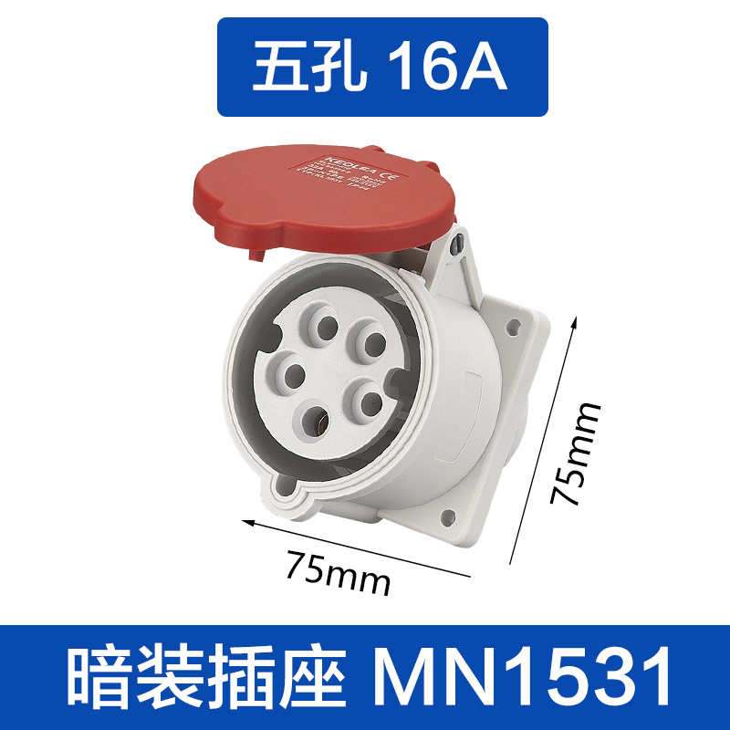 （MN1531)五孔16A 暗装插座